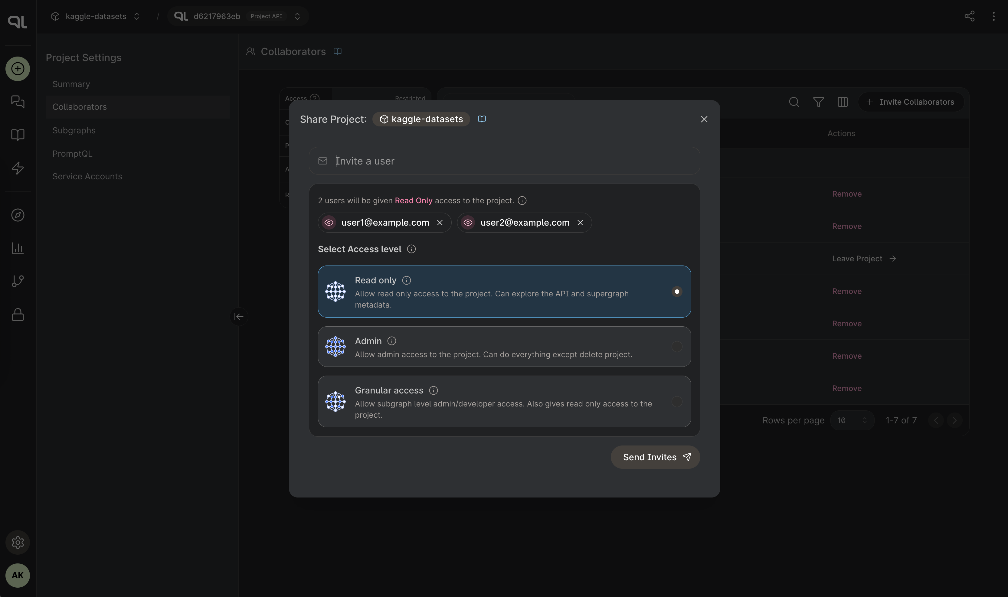 Invite a collaborator