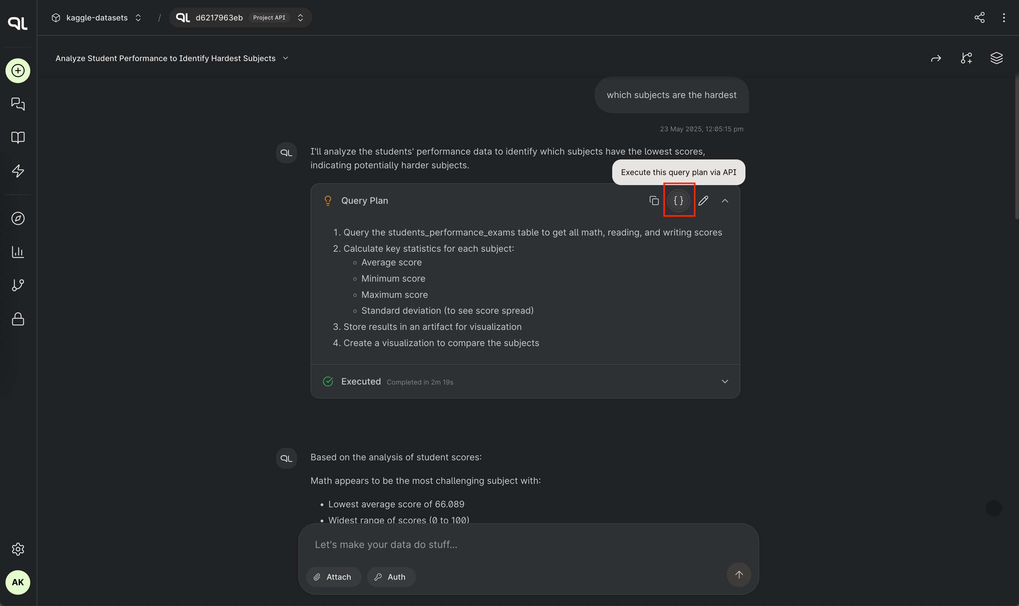 Export as API