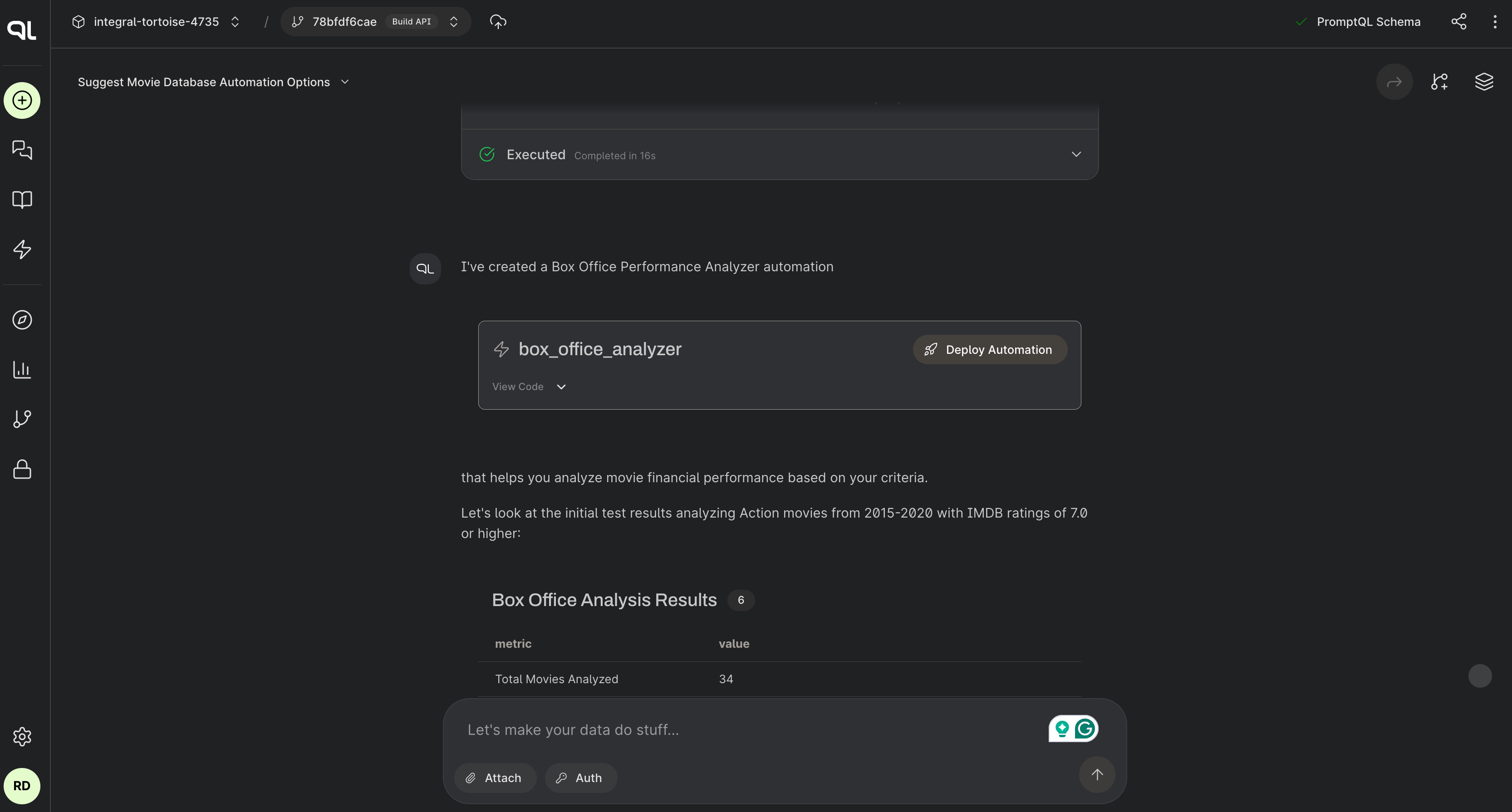 Deploy an automation.