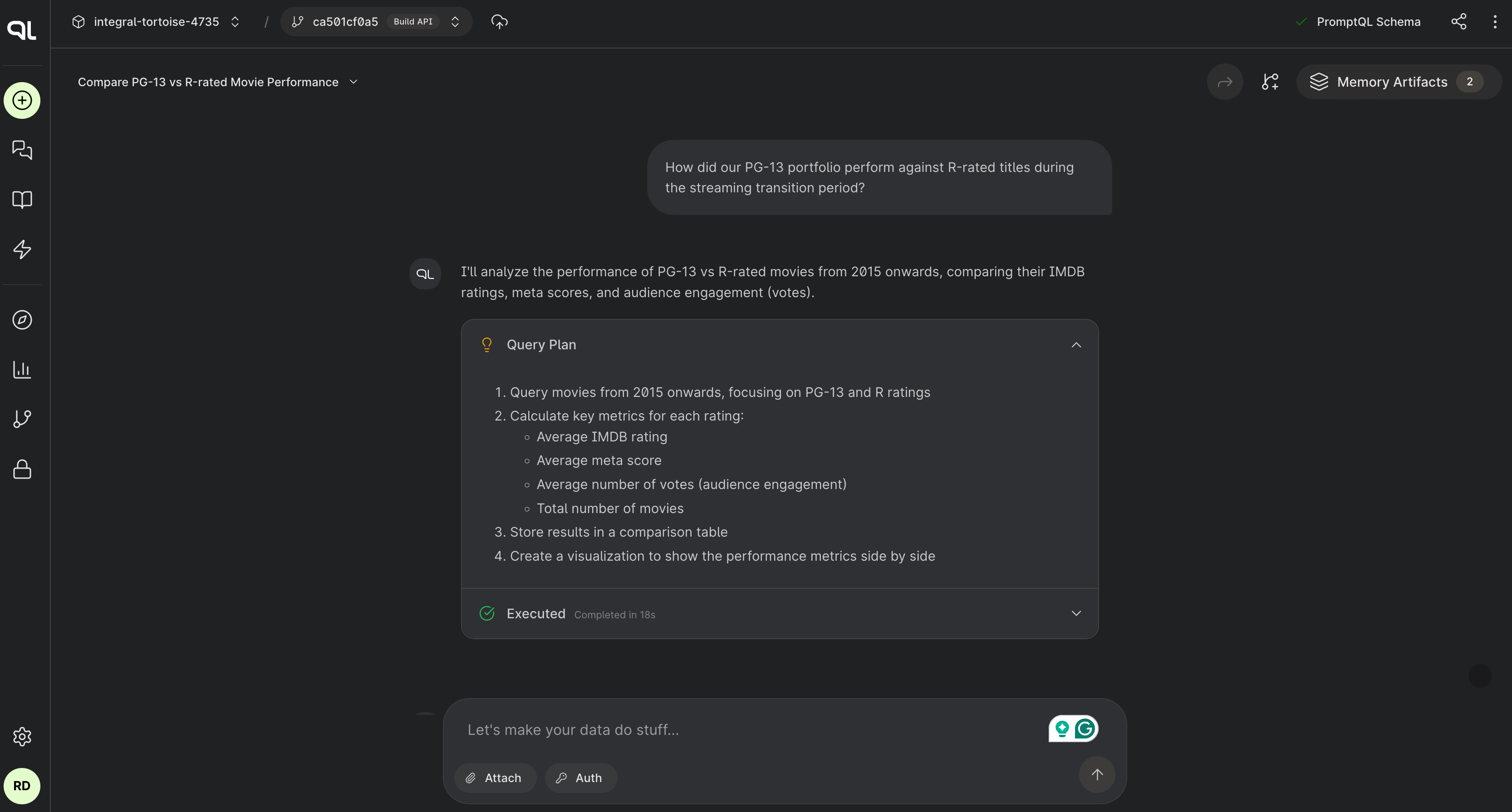 Details of a deployed automation.