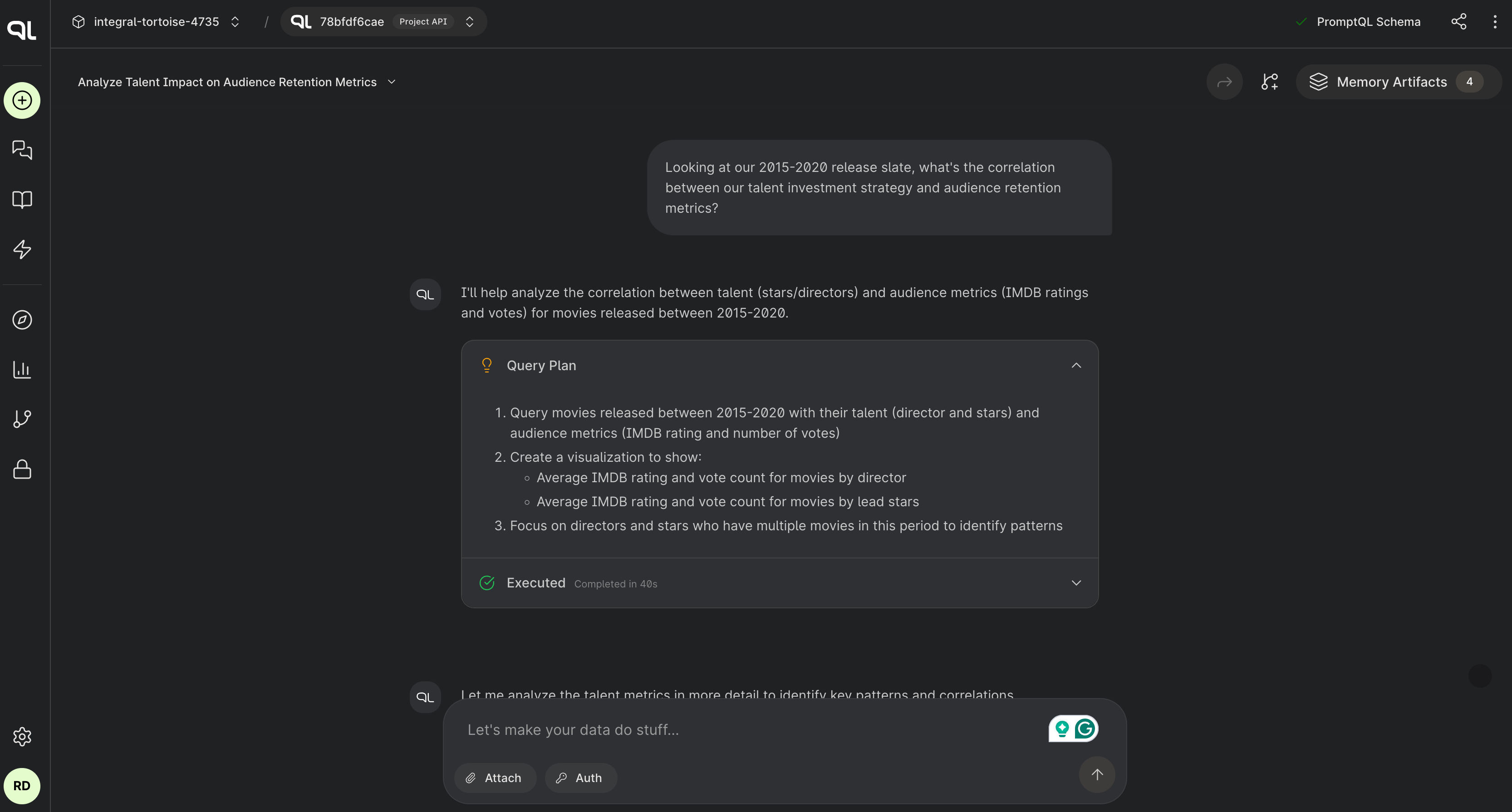Details of a deployed automation.