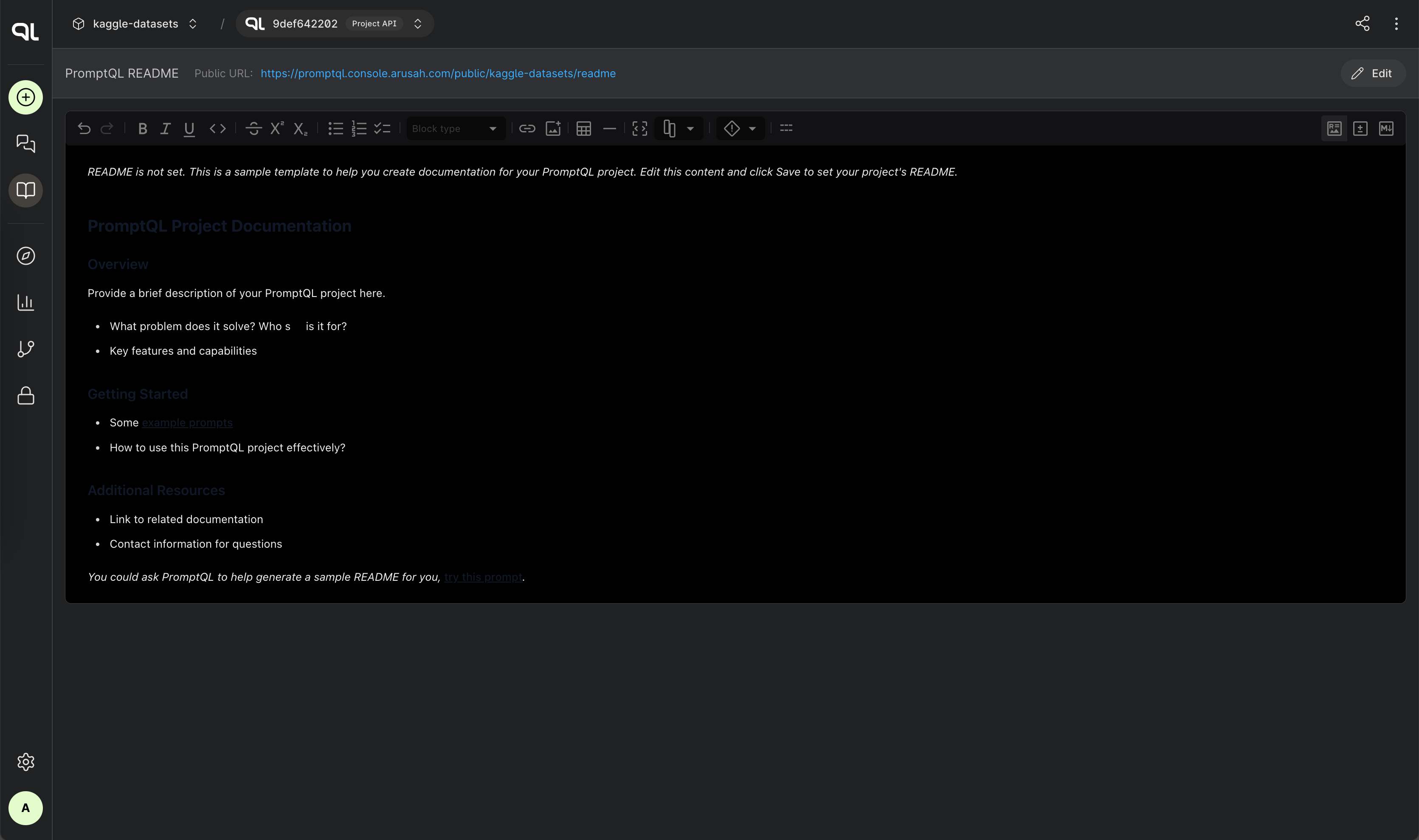 Custom Project README
